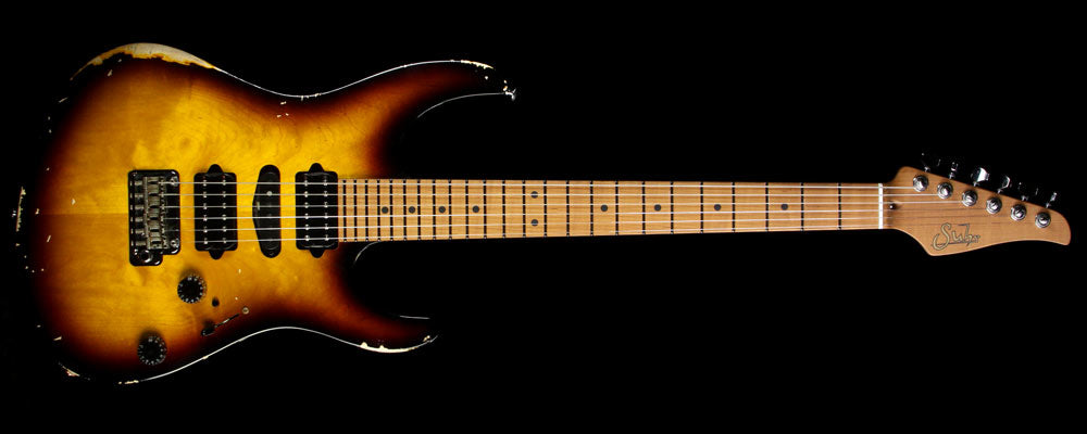 Suhr GG Spec Modern Antique Electric Guitar Two-Tone Sunburst — 2