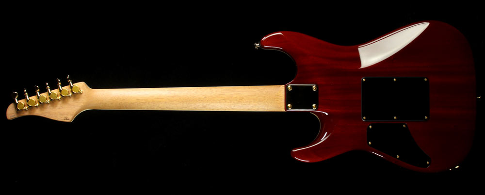 Suhr Standard Carve Top Quilt Maple Electric Guitar Transparent Caramel — 3