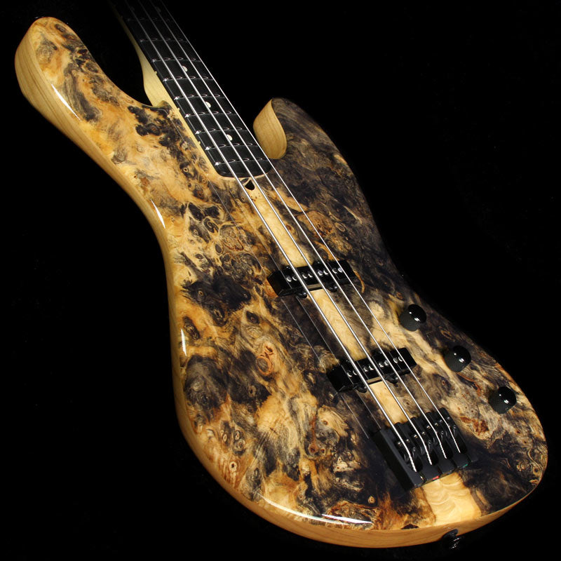Suhr Classic J Buckeye Burl Electric Bass Guitar Natural — 1