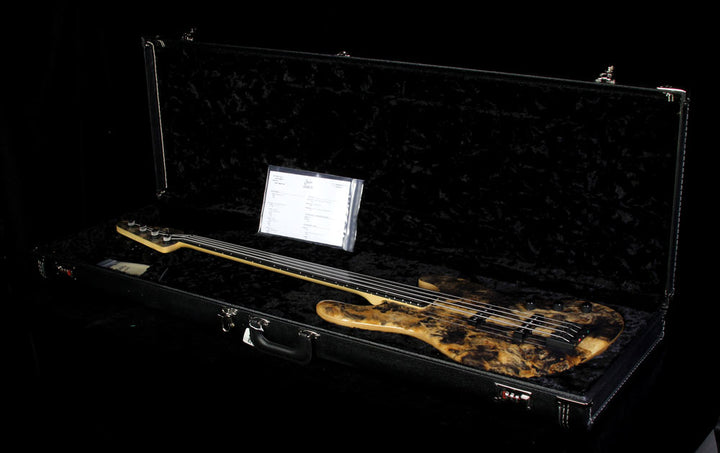 Suhr Classic J Buckeye Burl Electric Bass Guitar Natural