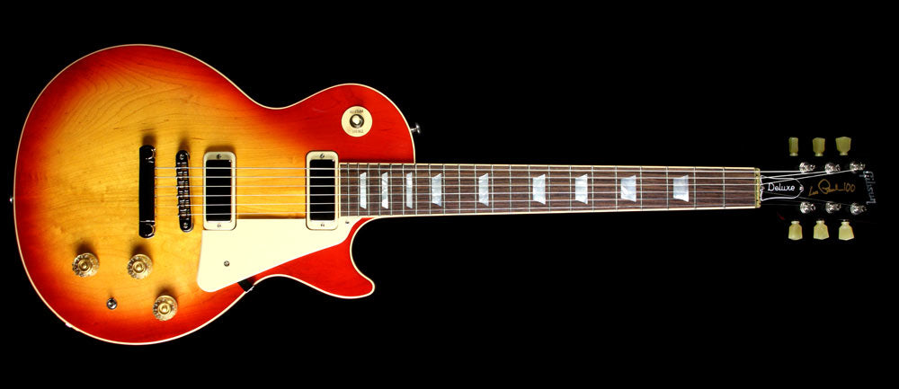 Used 2015 Gibson Les Paul Deluxe Electric Guitar Heritage Cherry Sunburst — 2