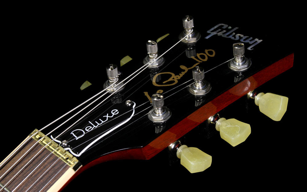 Used 2015 Gibson Les Paul Deluxe Electric Guitar Heritage Cherry Sunburst — 4