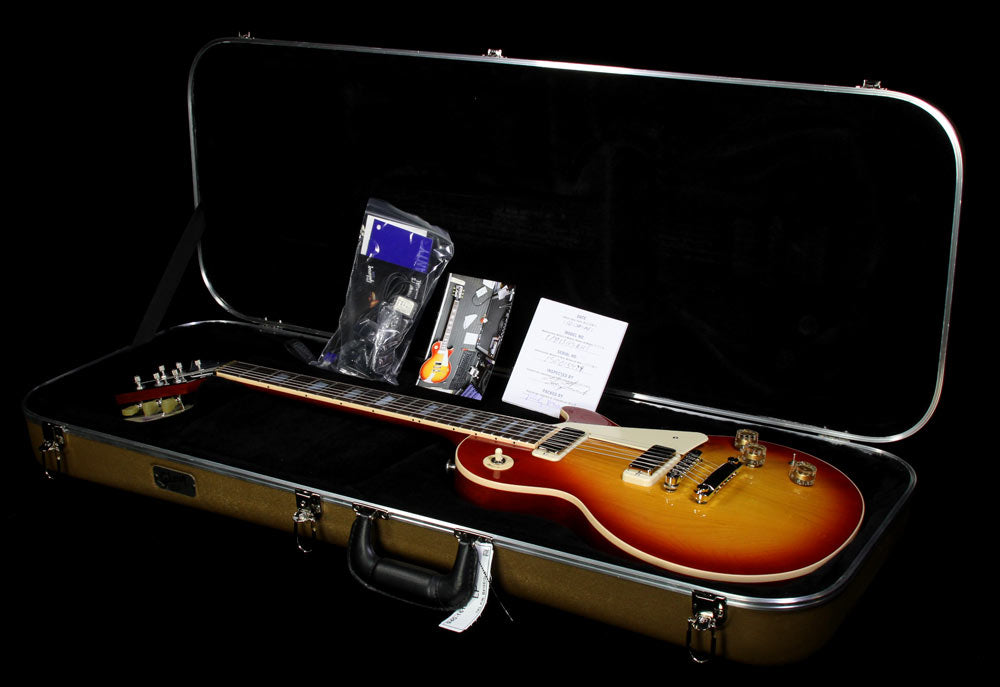 Used 2015 Gibson Les Paul Deluxe Electric Guitar Heritage Cherry Sunburst — 5