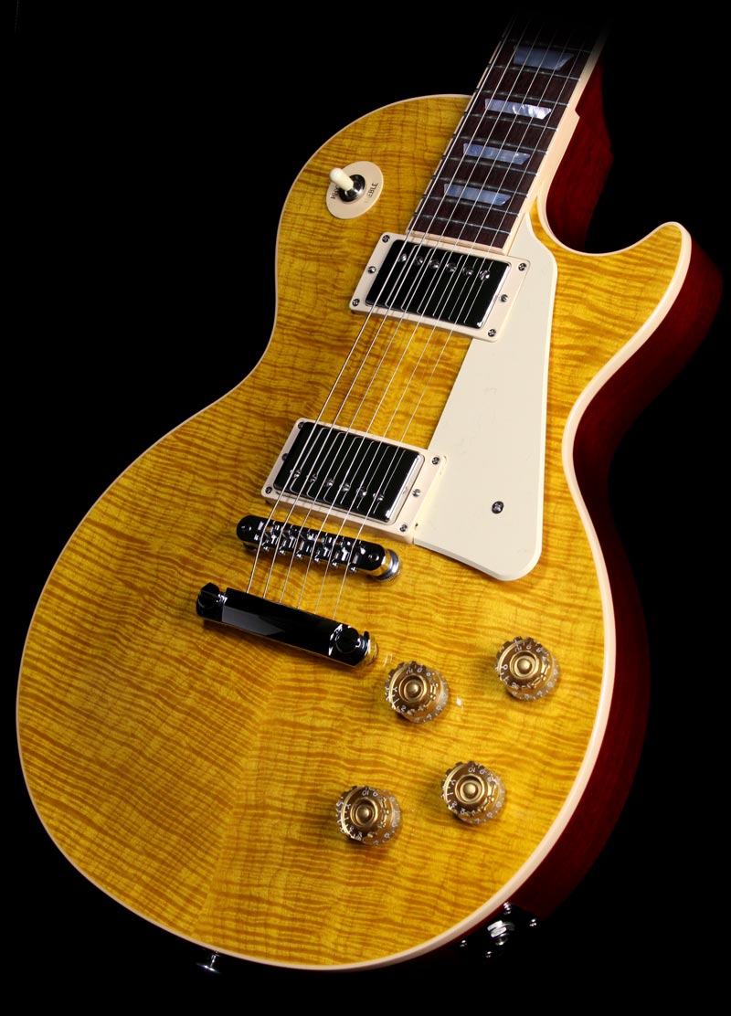 Used Gibson Les Paul Standard Electric Guitar Trans Amber Cherry Back Candy — 1