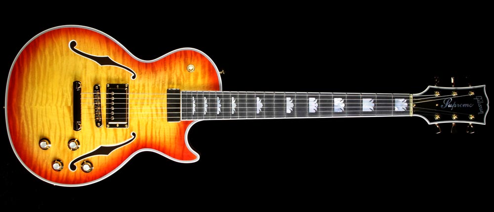 Used Gibson Les Paul Supreme Electric Guitar Heritage Cherry Sunburst Perimeter — 2