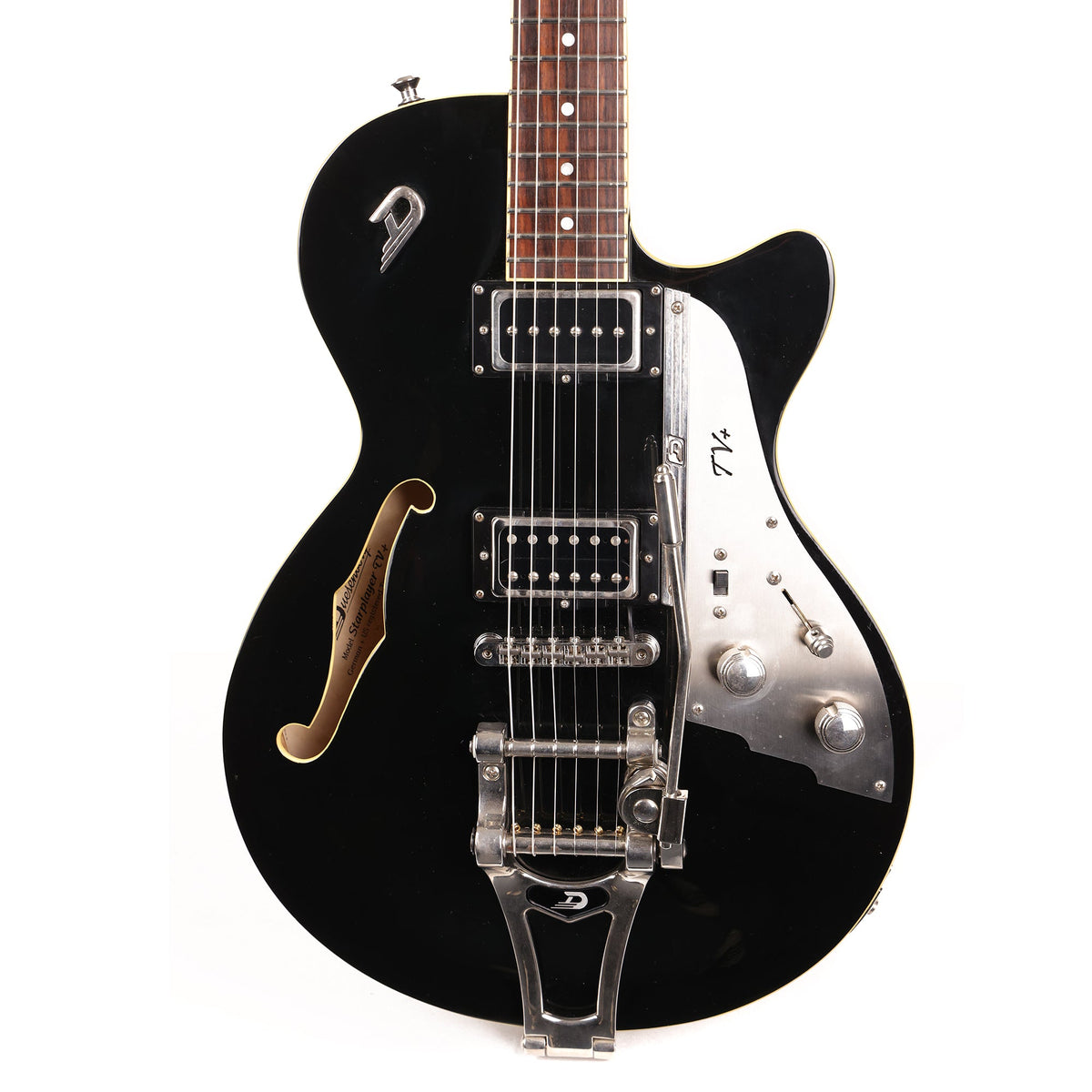 Duesenberg Starplayer TV Plus Piezo Black Used — 1