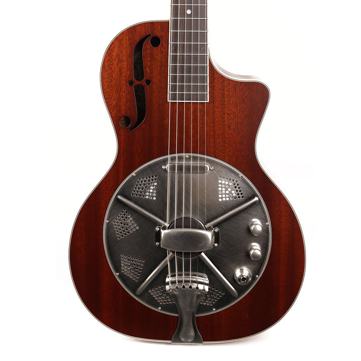 National El Trovador Cutaway Resonator Acoustic-Electric Natural Used