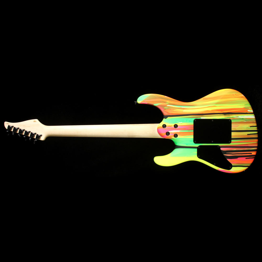 Used 2014 Suhr Modern Matte Black Neon Drip Electric Guitar — 3