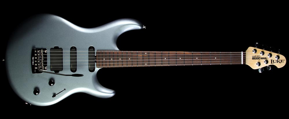 Used Ernie Ball Music Man Luke Electric Guitar Luke Blue — 2