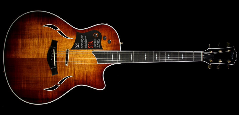 Used Taylor T5 Custom Koa Electric Guitar Shaded Edgeburst — 2