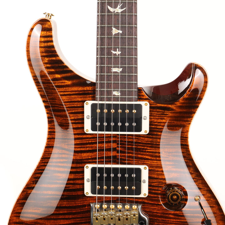 PRS Custom 24 Piezo 10-Top Orange Tiger 2019