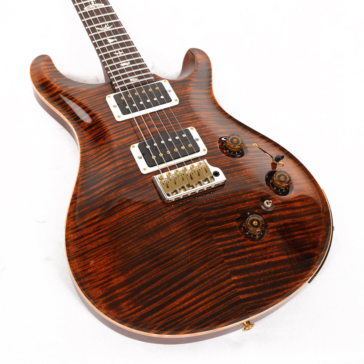PRS Custom 24 Piezo 10-Top Orange Tiger 2019 — 8