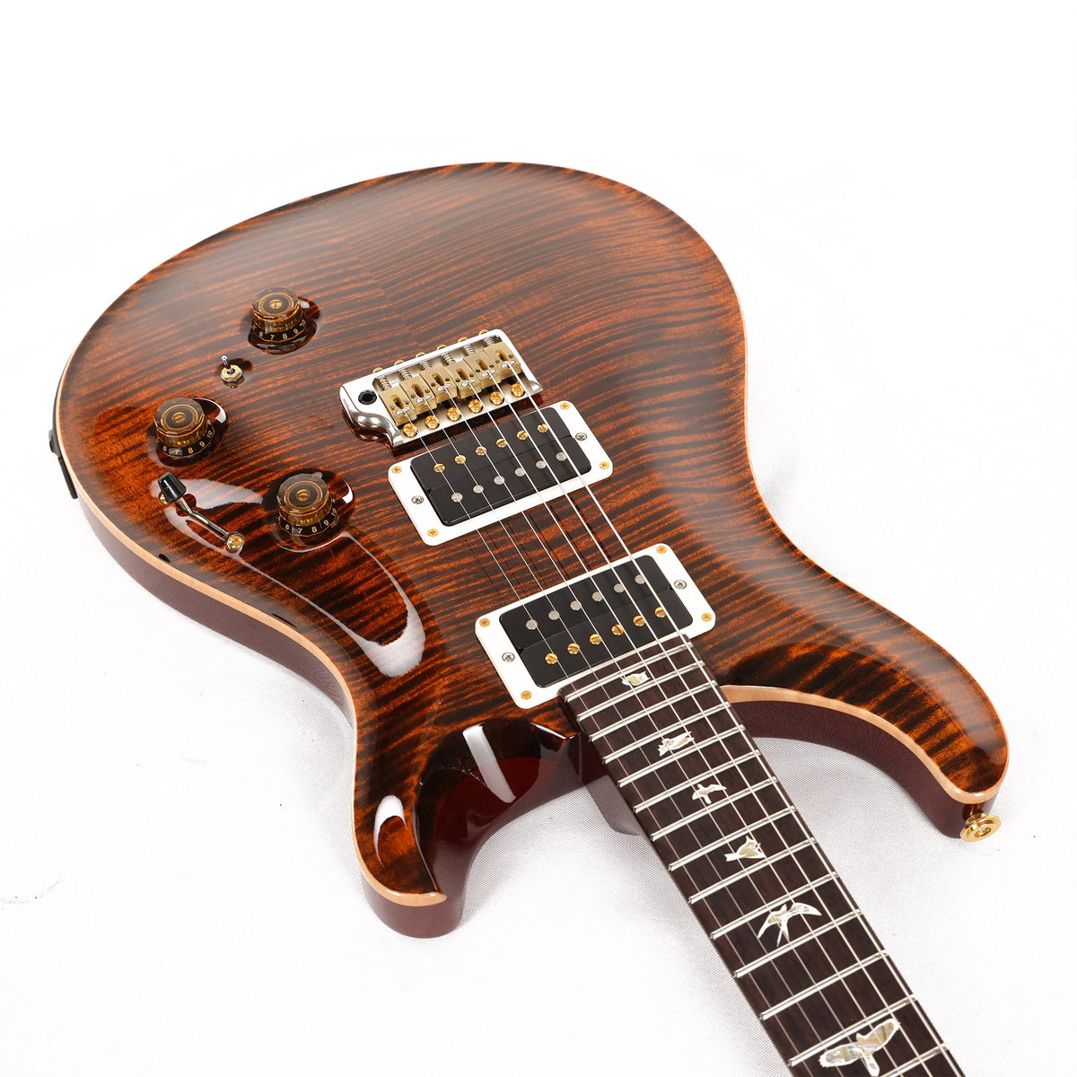 PRS Custom 24 Piezo 10-Top Orange Tiger 2019 — 9