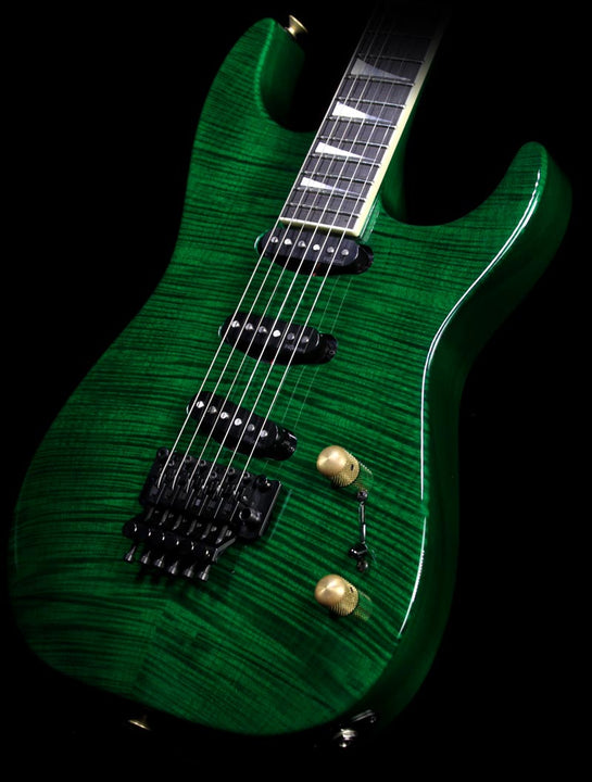 Jackson Custom Shop SL-V Soloist 3SC Electric Guitar Transparent Green