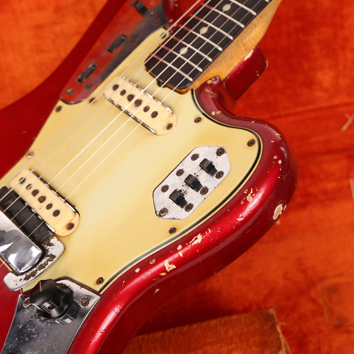 1965 Fender Jaguar Candy Apple Red with Matching Headstock