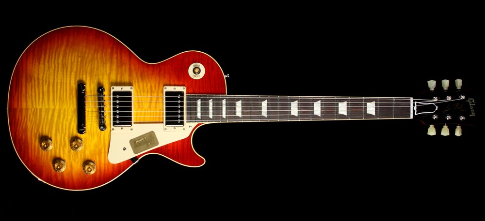 Used Gibson Custom Shop '59 Les Paul Chambered Reissue Electric Guitar Washed Cherry — 2