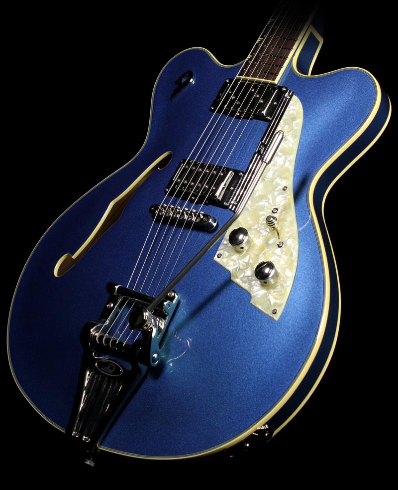 Used 2014 Duesenberg Fullerton Elite Catalina Electric Guitar Blue — 1