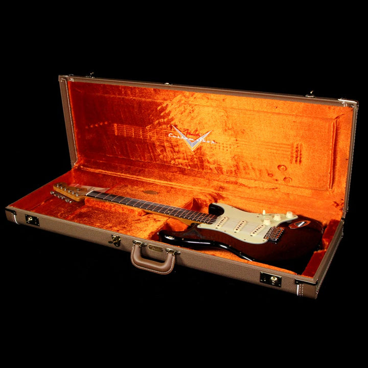 Fender Custom Shop '60s Roasted Ash Stratocaster Electric Guitar Relic Black