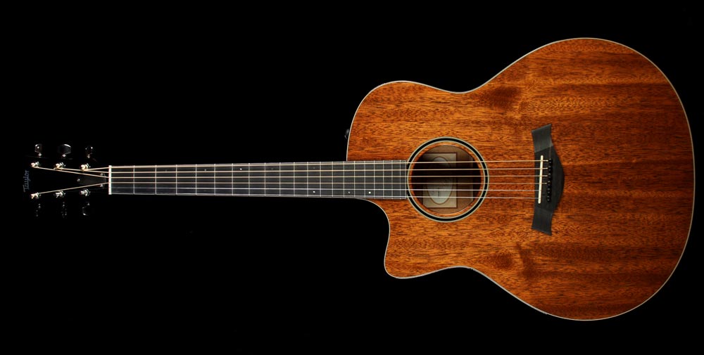 Used Taylor Custom Shop BTO Left-Handed Grand Orchestra Mahogany Acoustic Guitar Natural — 2