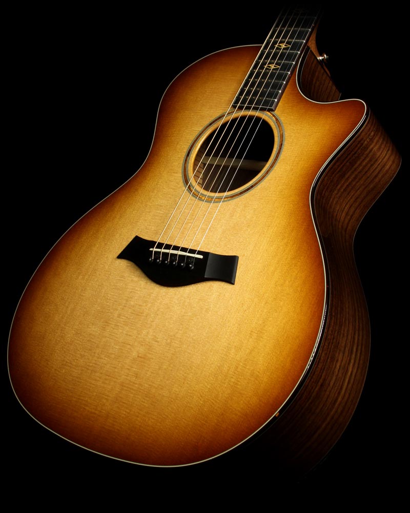 Used Taylor Custom Shop BTO Grand Auditorium Short-Scale Western Red Cedar Acoustic Guitar Shaded Edgeburst — 1