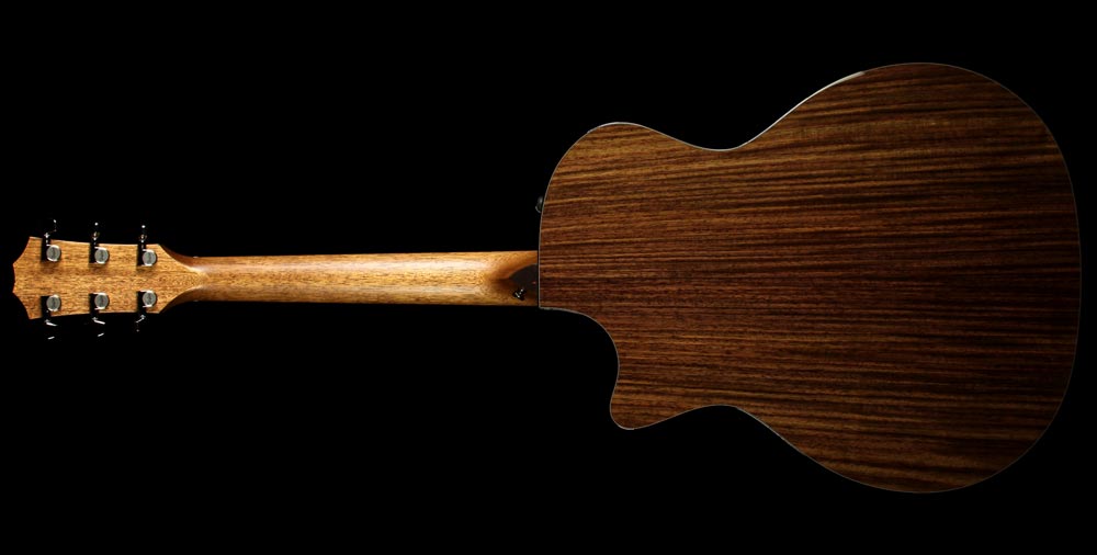 Used Taylor Custom Shop BTO Grand Auditorium Short-Scale Western Red Cedar Acoustic Guitar Shaded Edgeburst — 3