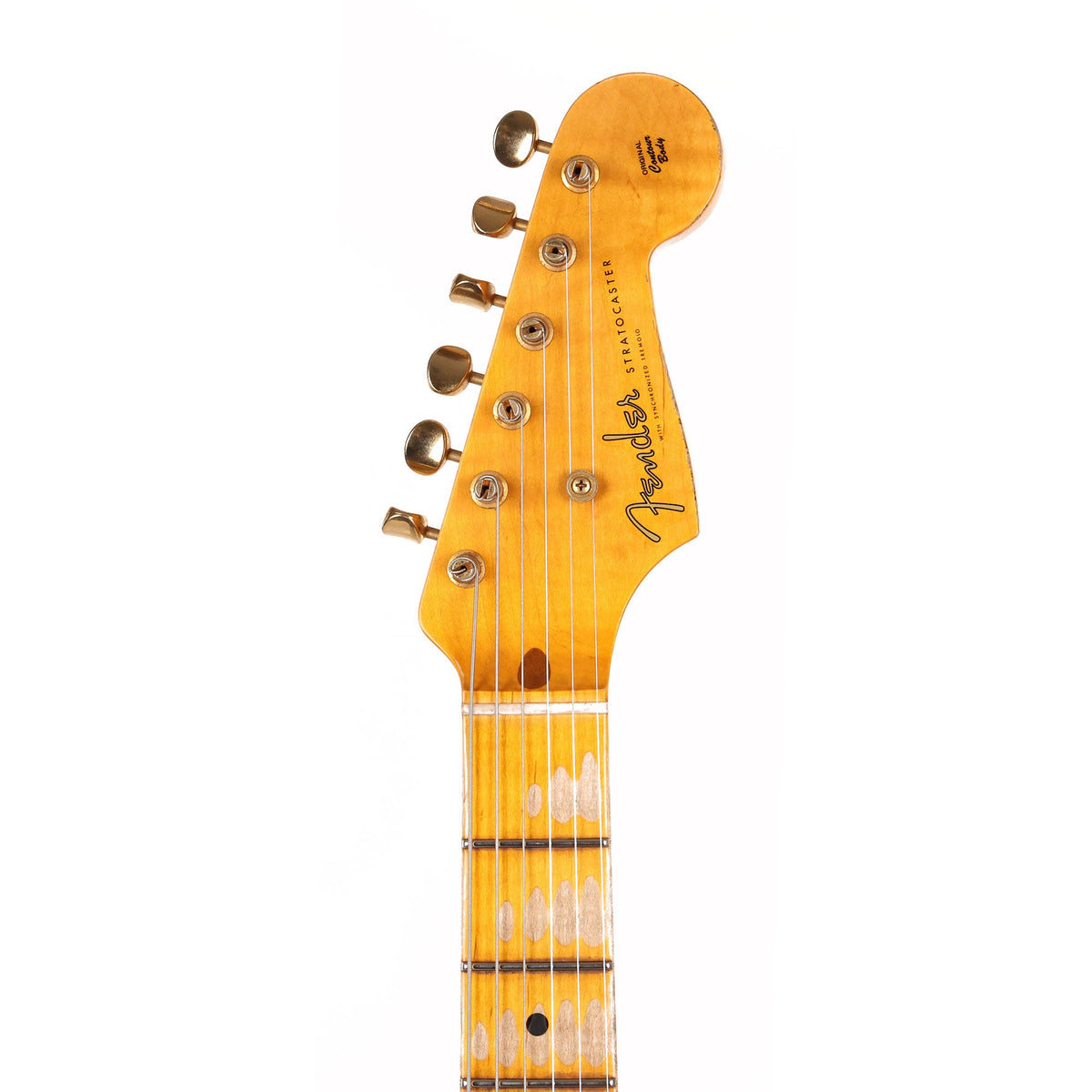Fender Custom Shop 1955 Stratocaster Heavy Relic Faded Dirty White Blonde 2021 — 4