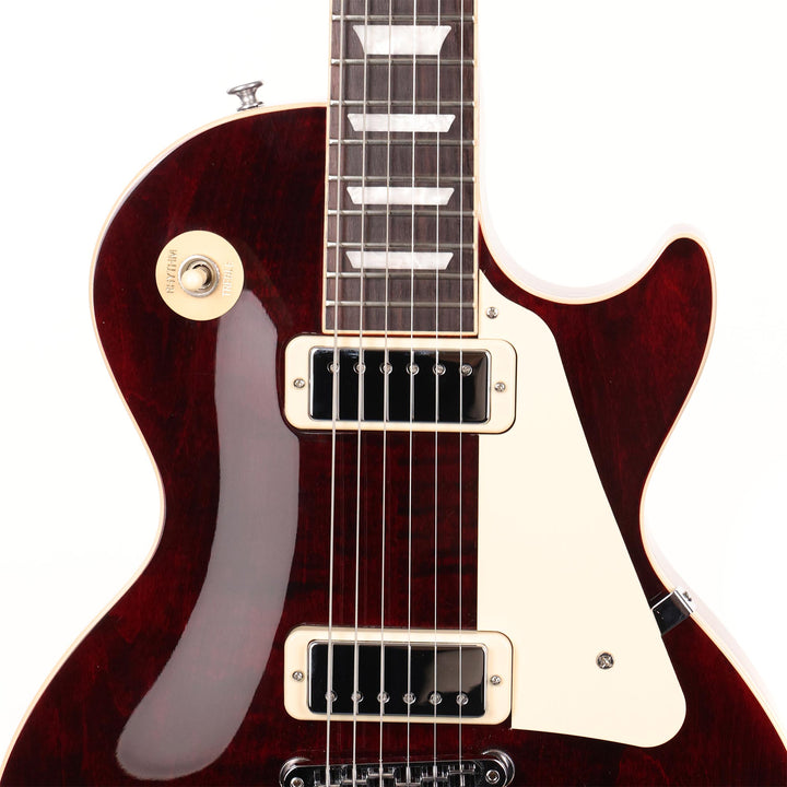 Gibson 70s Les Paul Deluxe Guitar Wine Red 2023