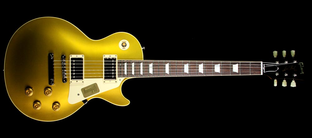 Used Gibson Custom Shop '57 Les Paul Chambered Reissue Electric Guitar Antique Goldtop — 2