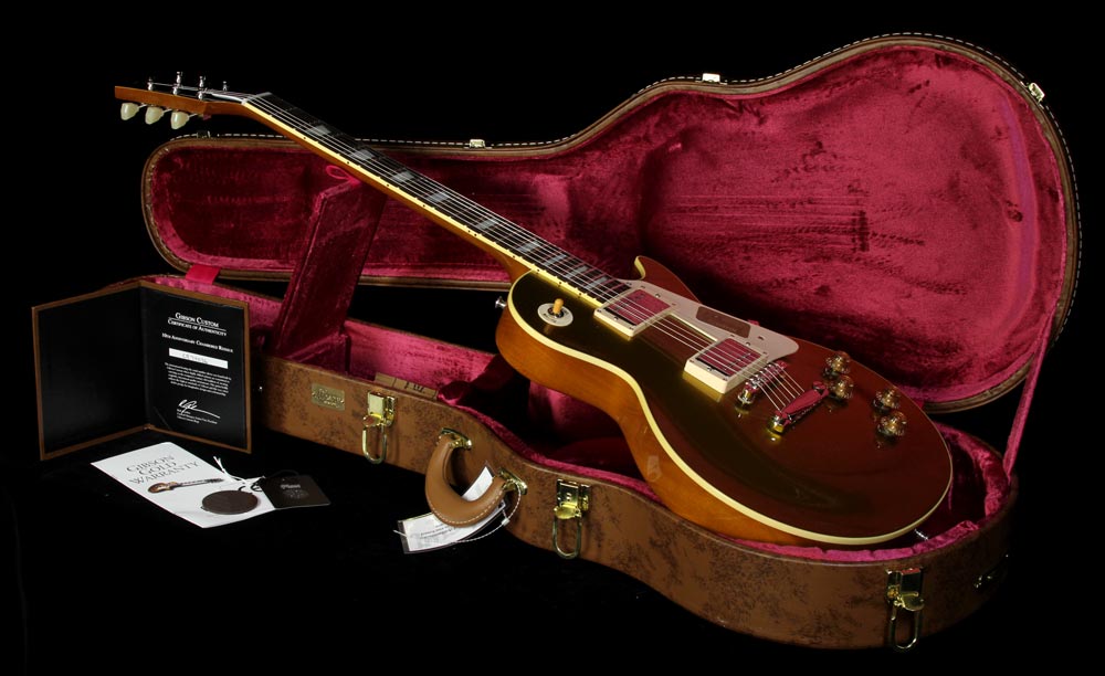 Used Gibson Custom Shop '57 Les Paul Chambered Reissue Electric Guitar Antique Goldtop — 5