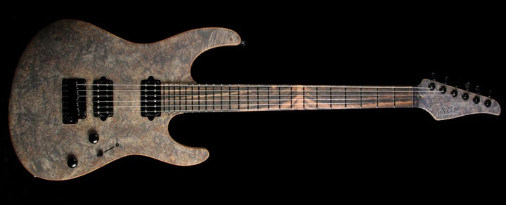Used Suhr Modern Burl Maple Electric Guitar Custom Transparent Black