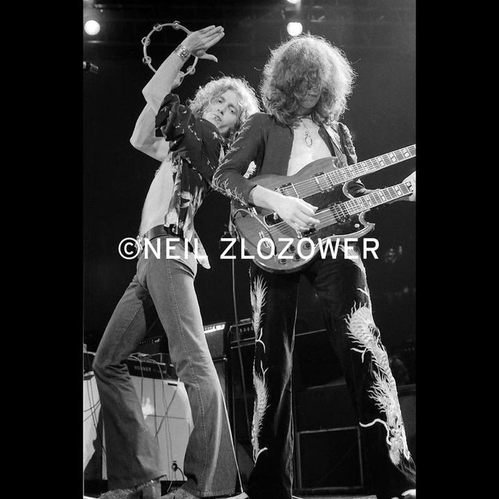 Jimmy Page and Robert Plant Photo By Neil Zlozower 16 x 20 1975