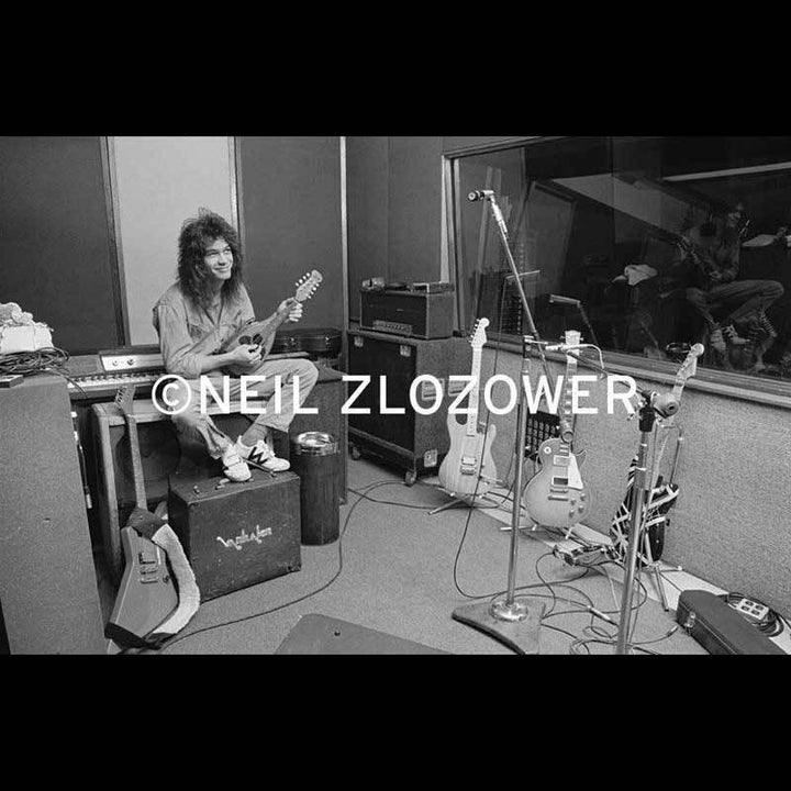 Eddie Van Halen Mandolin Photo By Neil Zlozower 16 x 20 1979