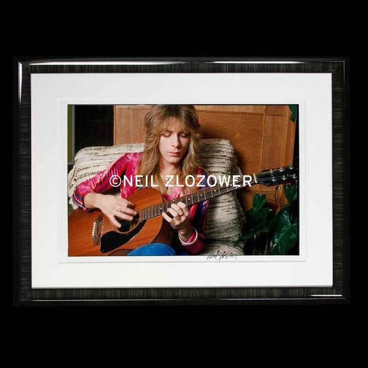 Randy Rhoads Acoustic Custom Framed Photo By Neil Zlozower 20 x 24 1977