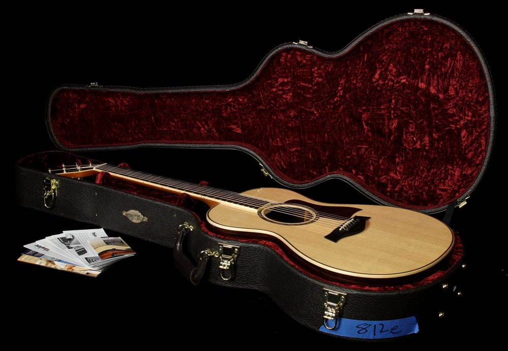 Taylor 812e Grand Concert Acoustic Guitar Natural — 5