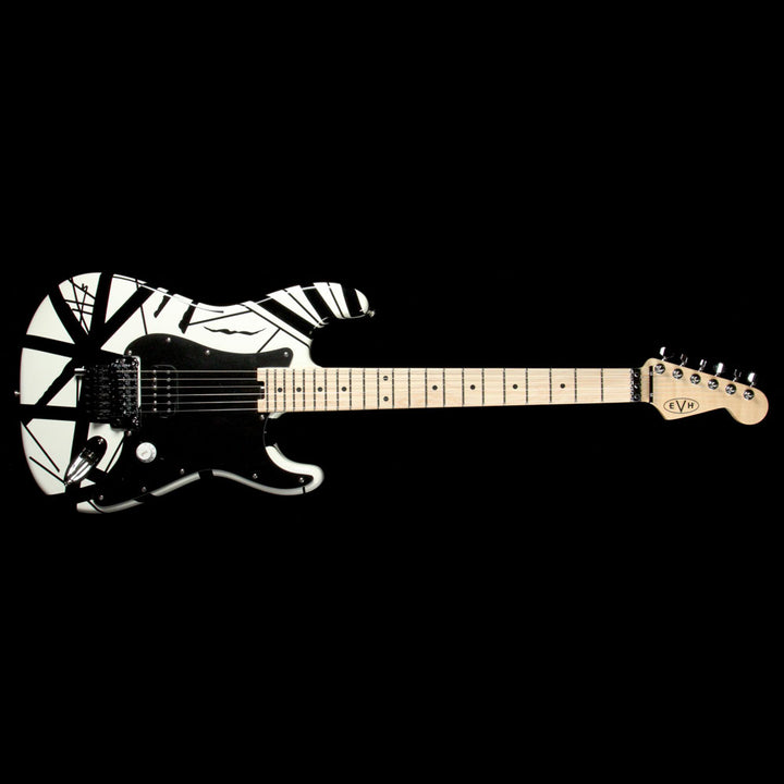 EVH Striped Series White with Black Stripes