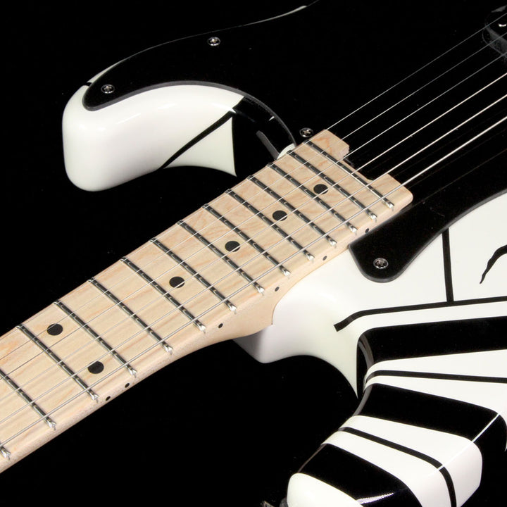 EVH Striped Series White with Black Stripes