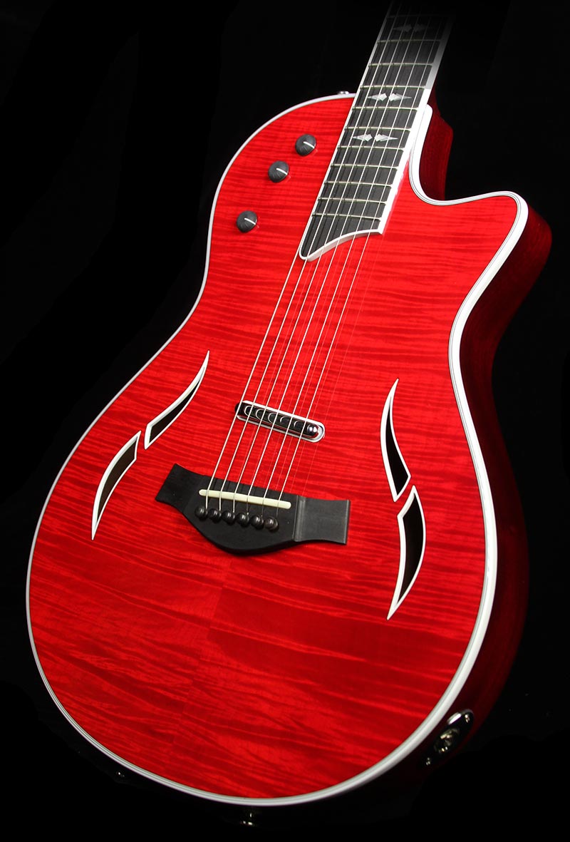 Used 2015 Taylor T5z Pro Electric Guitar Borrego Red — 1
