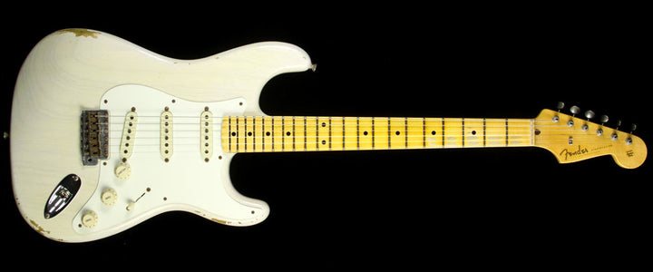 Fender Custom Shop Time Machine 1957 Stratocaster Relic Electric Guitar Vintage White Blonde