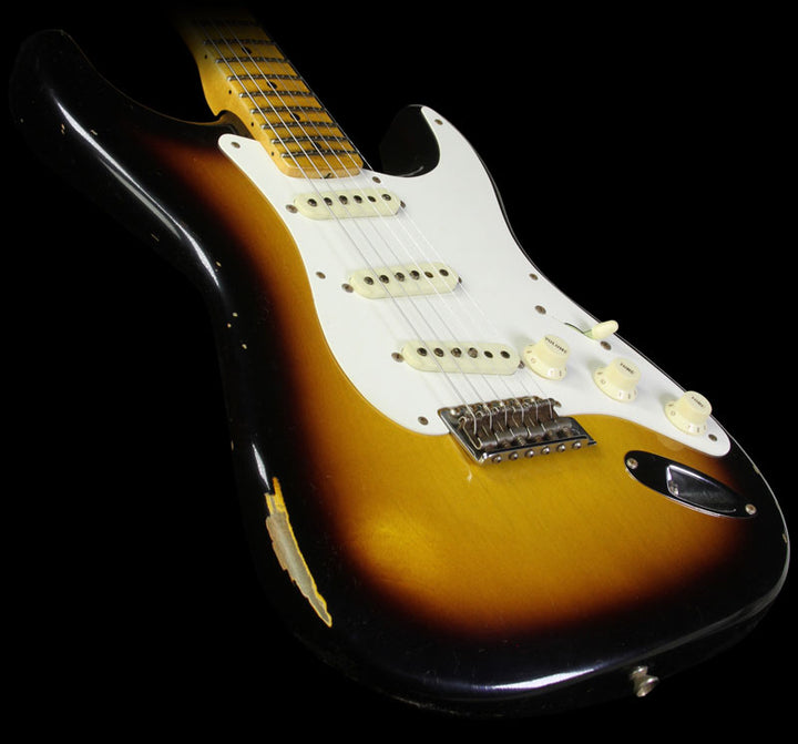 Fender Custom Shop Time Machine 1957 Stratocaster Relic Electric Guitar Vintage Two-Tone Sunburst
