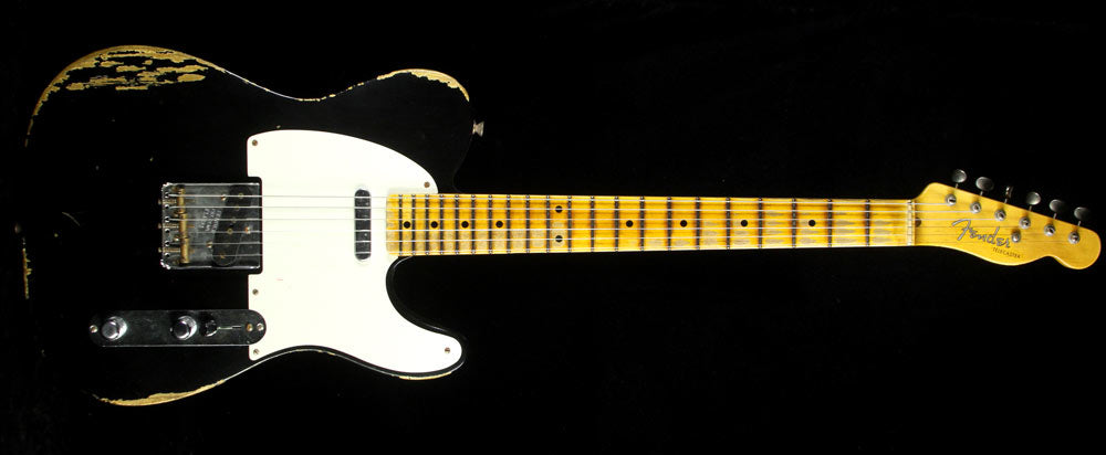 Fender Custom Shop Time Machine 1952 Telecaster Relic Electric Guitar Black — 2