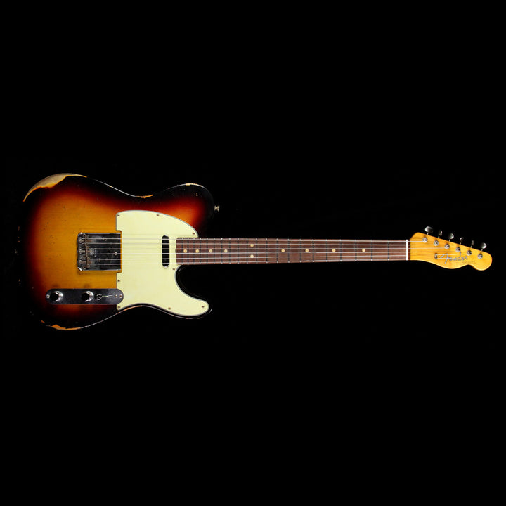Fender Custom Shop Time Machine 1963 Telecaster Relic Electric Guitar Three-Tone Sunburst