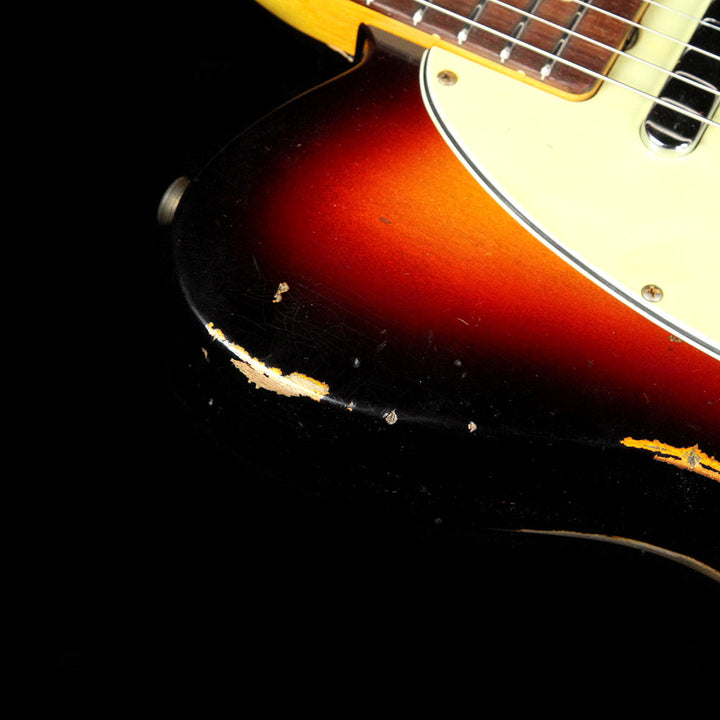 Fender Custom Shop Time Machine 1963 Telecaster Relic Electric Guitar Three-Tone Sunburst