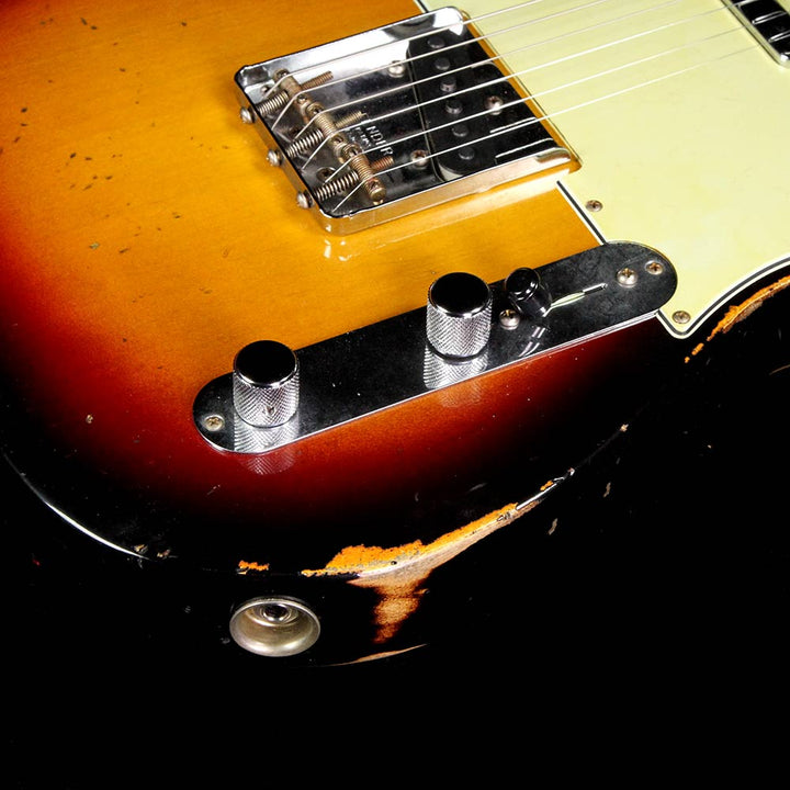 Fender Custom Shop Time Machine 1963 Telecaster Relic Electric Guitar Three-Tone Sunburst