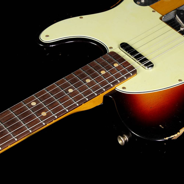 Fender Custom Shop Time Machine 1963 Telecaster Relic Electric Guitar Three-Tone Sunburst