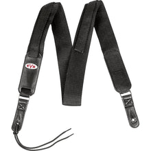 EVH Leather and Nylon Guitar Strap 56 Inch Black