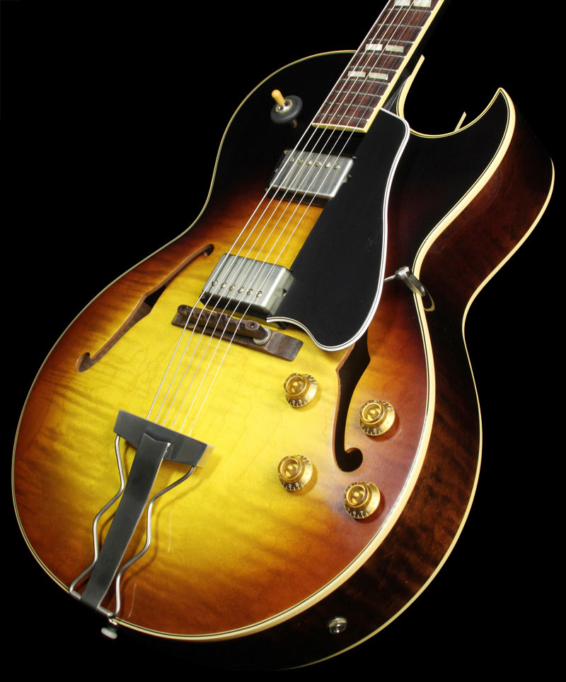 Gibson Memphis 1959 ES-175D Figured VOS Electric Guitar Vintage Sunburst — 1