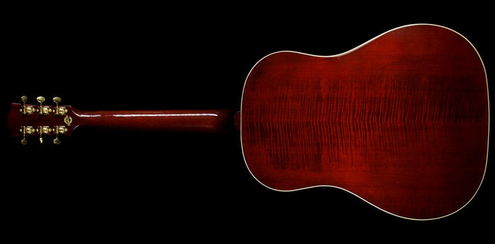 Gibson Montana Limited Edition J-45 Flame Maple Acoustic Guitar Red Mahogany Stain