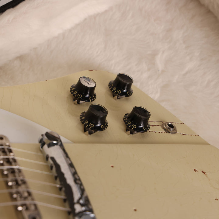 Gibson Custom Shop Johnny Winter 1964 Firebird V Murphy Lab Aged Polaris White 2021