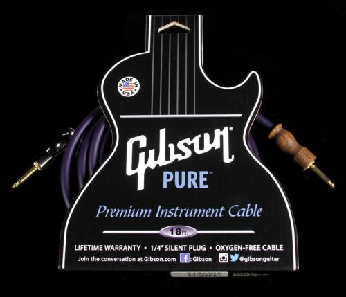 Gibson Gear CAB18-PP 18 Foot Instrument Cable Purple