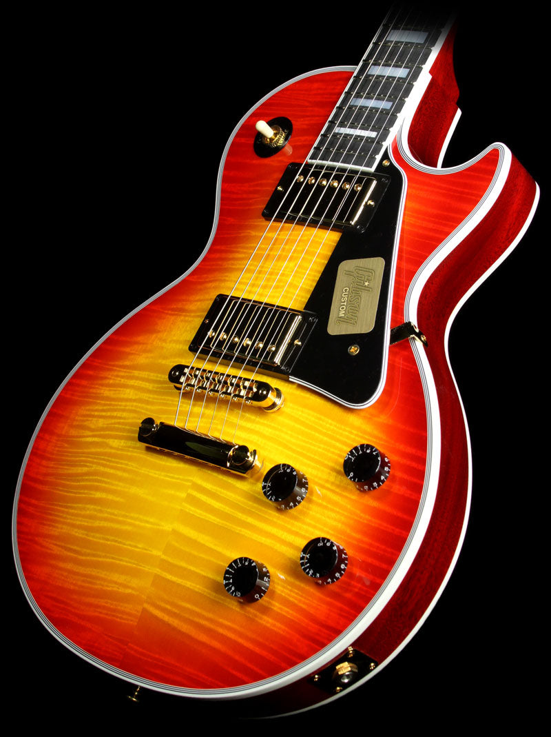 Gibson Custom Shop Les Paul Custom Figured Electric Guitar Heritage Cherry Sunburst — 1